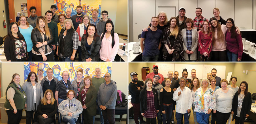 New Union Stewards attend training at the Local 1006A Training Centre. New Union Stewards attend training at the Local 1006A Training Centre.