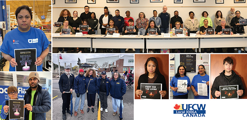 UFCW 1006A Observes Day of Mourning 